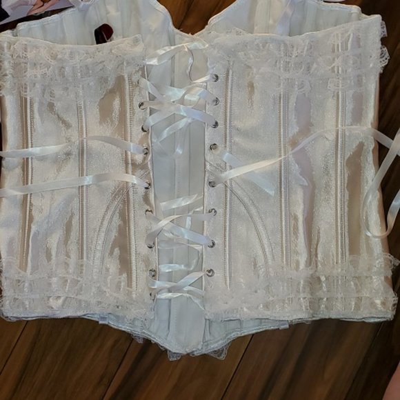 Nwt Corset Bustier Bone in Lace up  Size Xl - Picture 10 of 10